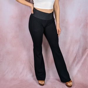 Alfani Black Boot Leg Pull-On Pants